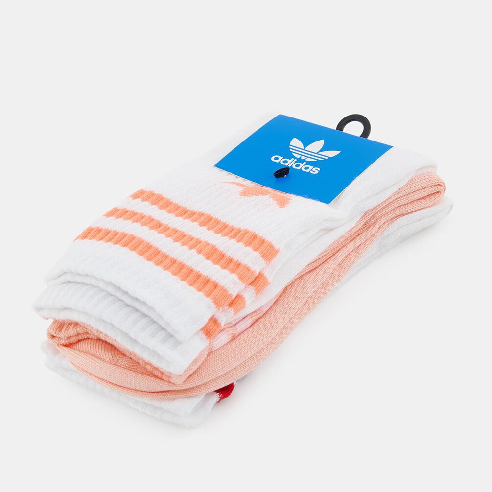 Calzini adidas Mid Cut (3 paia), rosa/bianco/rosso