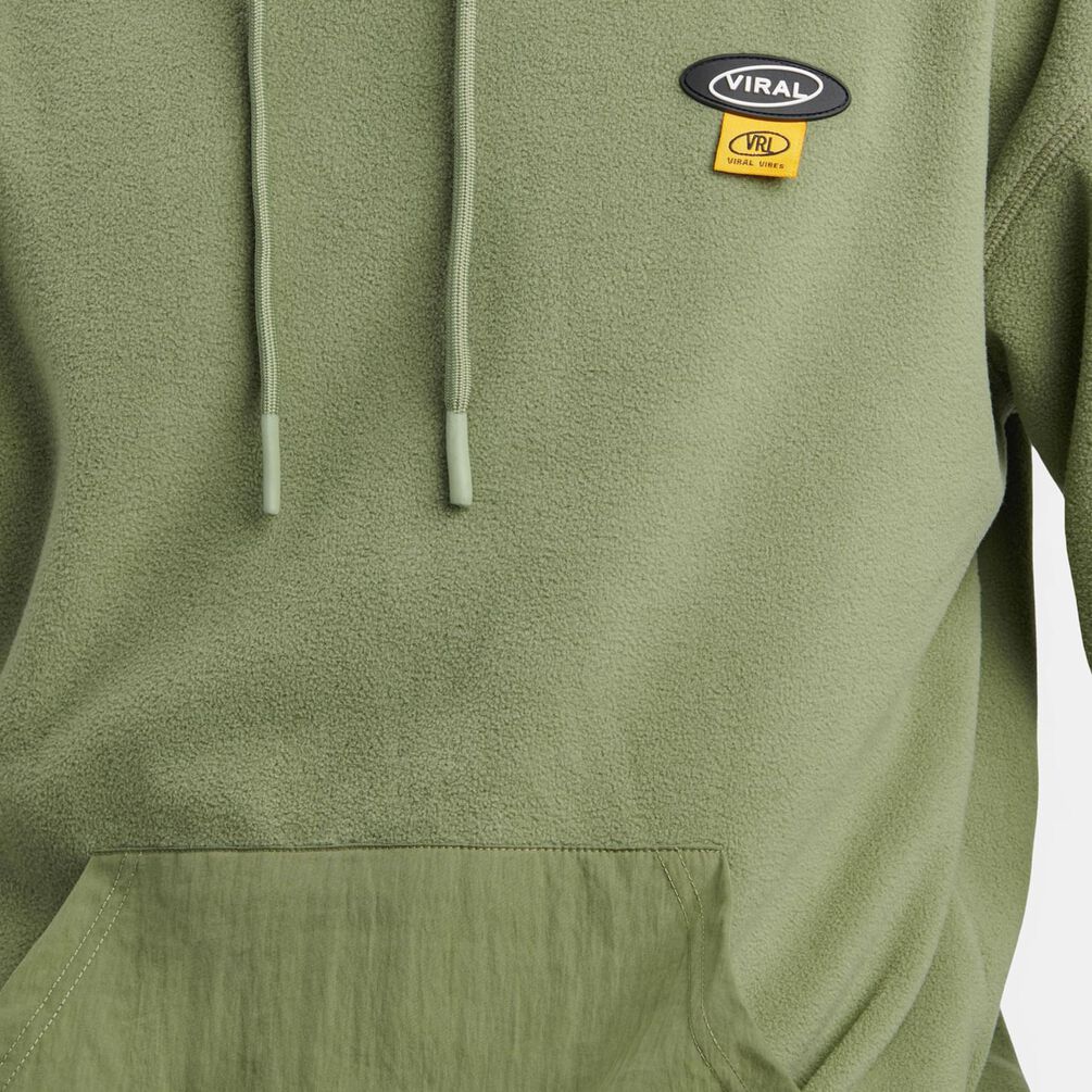 Felpa VRL Polar Fleece, verde/giallo/nero