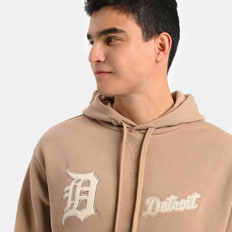 Felpa New Era MLB Rib Chain SMU, beige/bianco