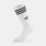 Calzini adidas 3 Stripes High (3 paia), bianco/nero