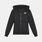 Felpa con zip Nike Sportswear Club Fleece ragazzi, nero/bianco