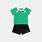Completo Nike Sportswear Goal Mode neonati, verde/bianco/nero