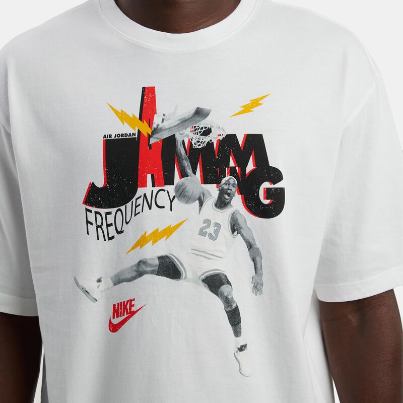 T-shirt Jordan Brand, bianco/nero/rosso