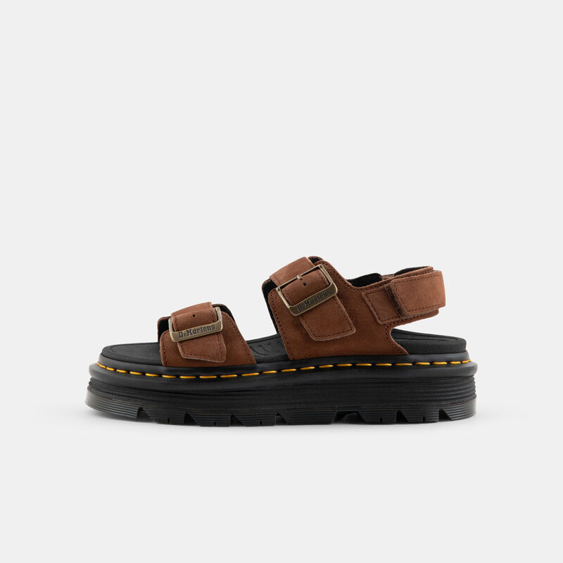 Dr. Martens Zebzag Nubuck Platform, marrone/nero