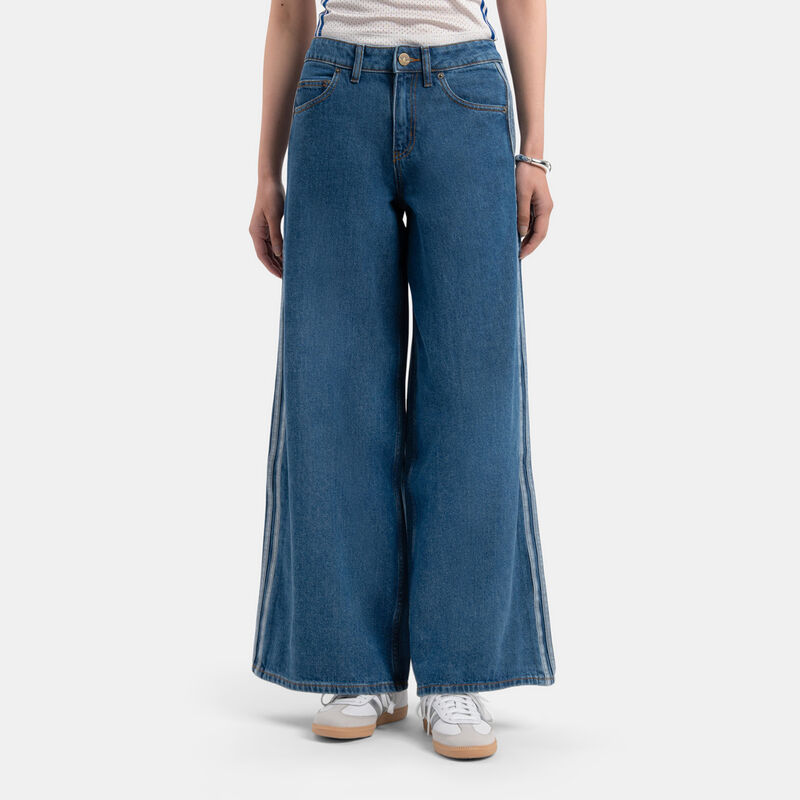 Jeans adidas Track Firebird Adilenium, azzurro