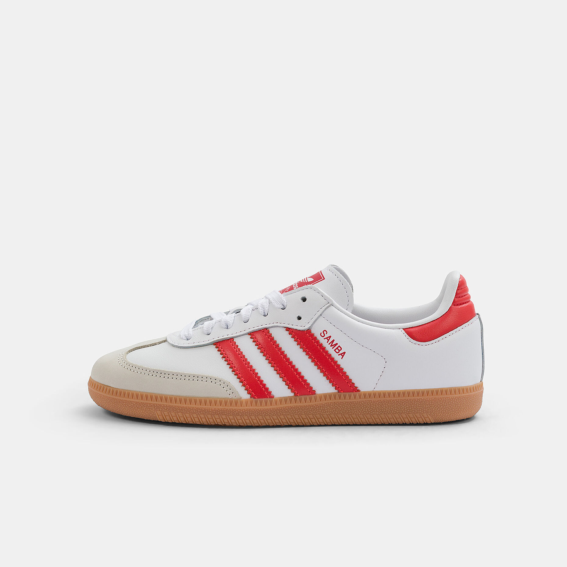 adidas Samba OG, bianco/rosso/marrone