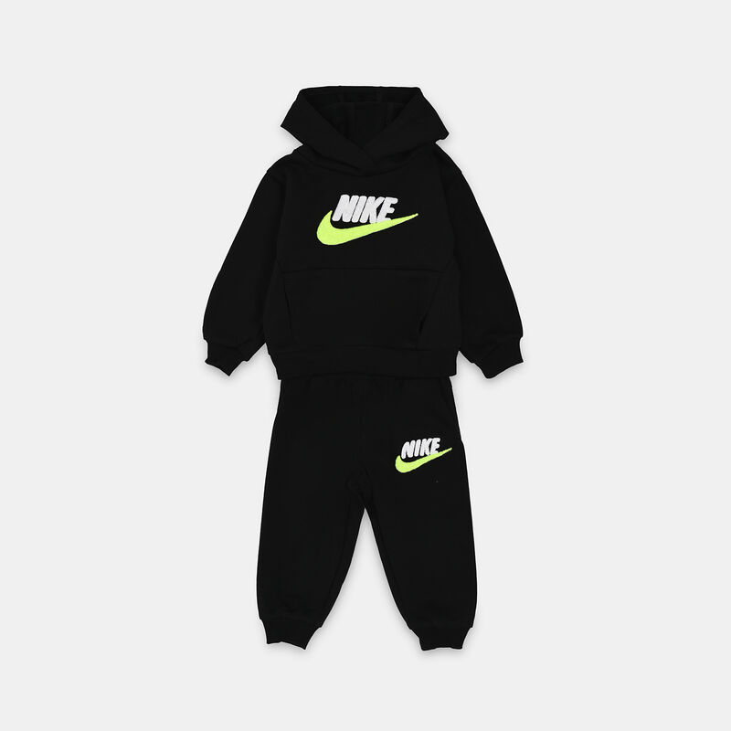 Completo Nike Club Chenille neonati, nero/bianco/giallo