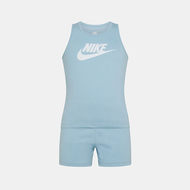 Completo Nike Club bambini, celeste/bianco