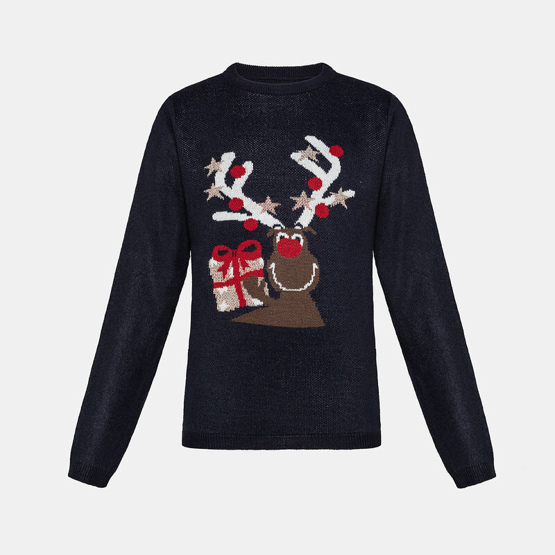 Felpa Only KogXmas Happy ragazzi, Multicolor
