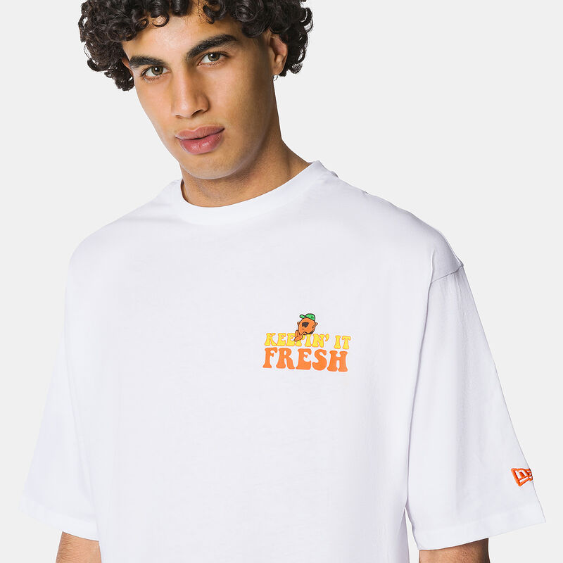 T-Shirt New Era Fruit Graphic, bianco/multicolor