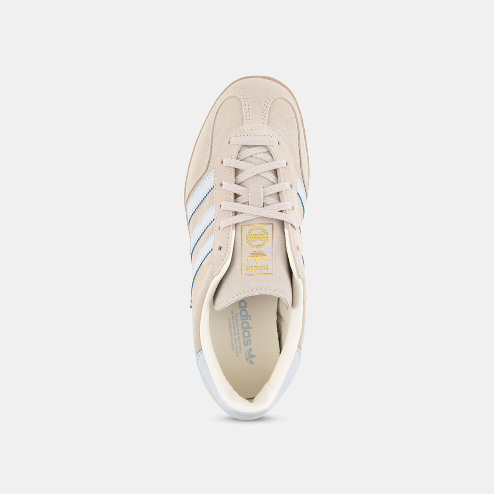 adidas Gazelle Indoor, beige/azzurro