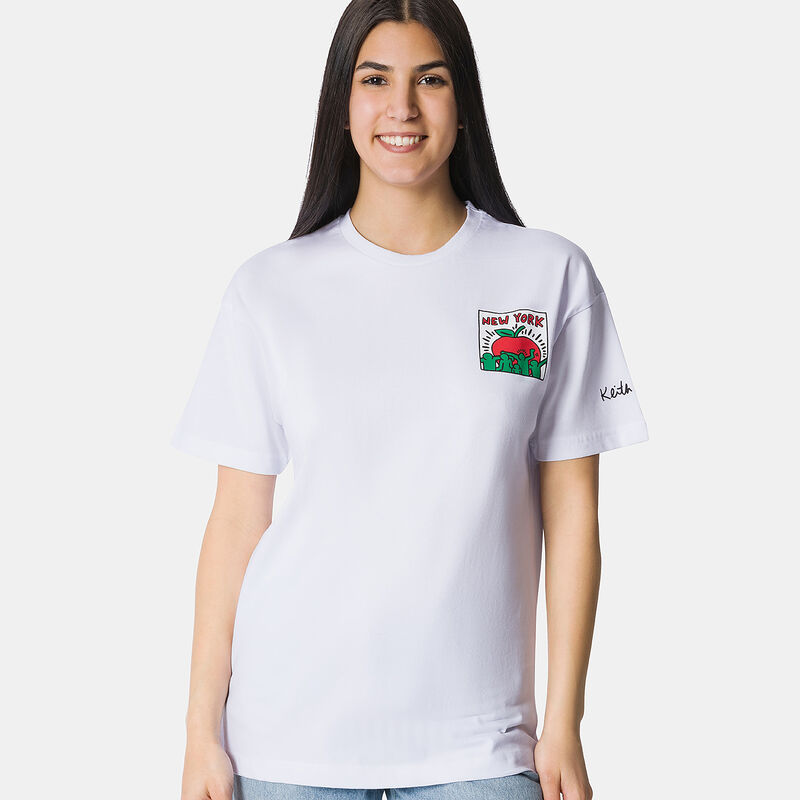 T-shirt Speedy Tee Keith Haring, bianco/rosso/verde