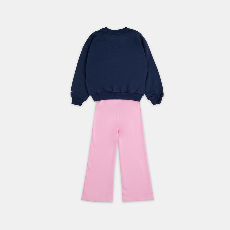 Completo Nike Retro Remix bambini, rosa/blu