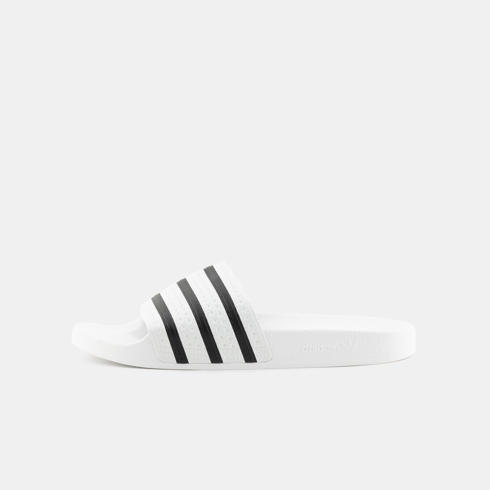adidas adilette, bianco/nero