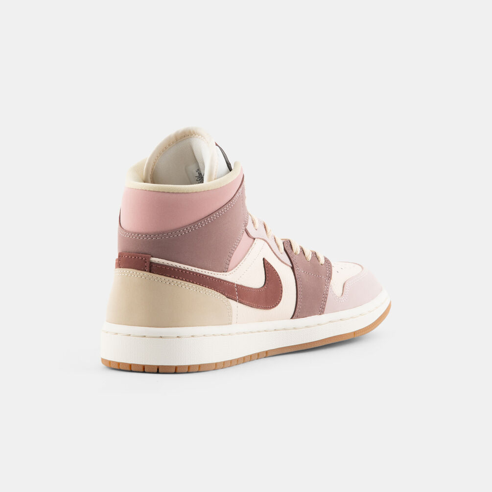 Air Jordan 1 Mid SE Dark Pony Smoky Mauve (W), rosa/marrone