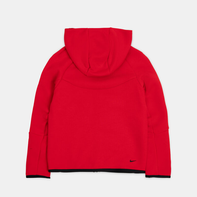 Felpa con zip Nike Sportswear Tech ragazzi, rosso/nero