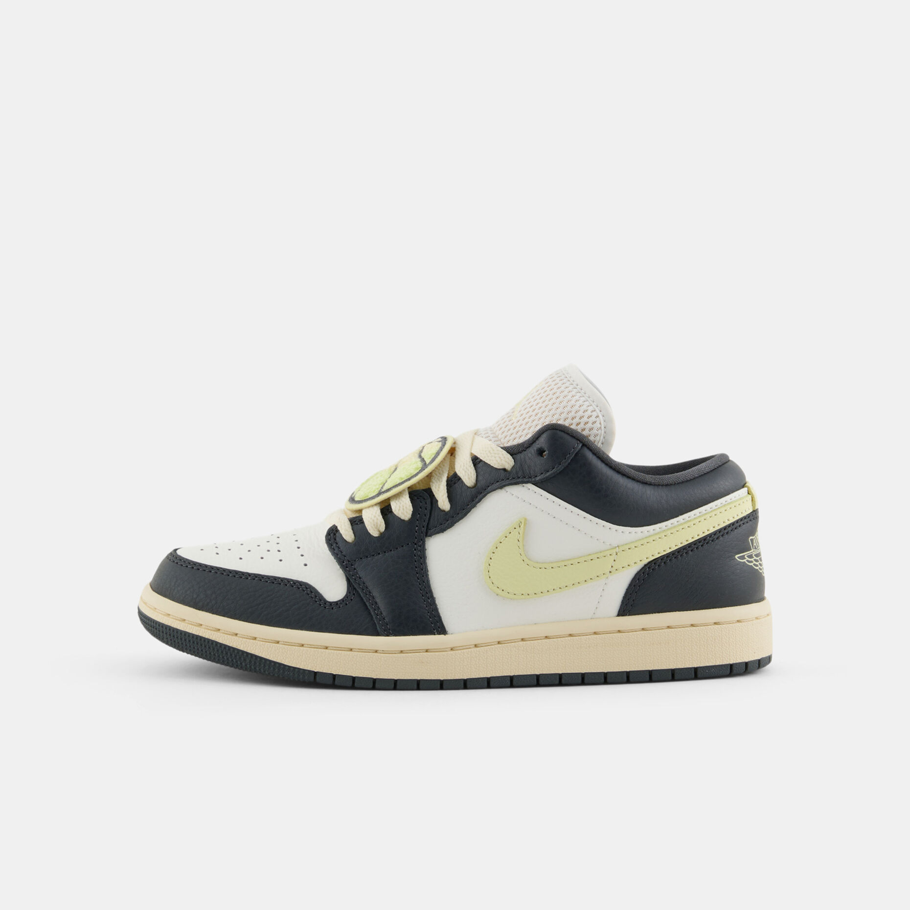 Air Jordan 1 Low Fall League (W), nero/bianco/verde/beige