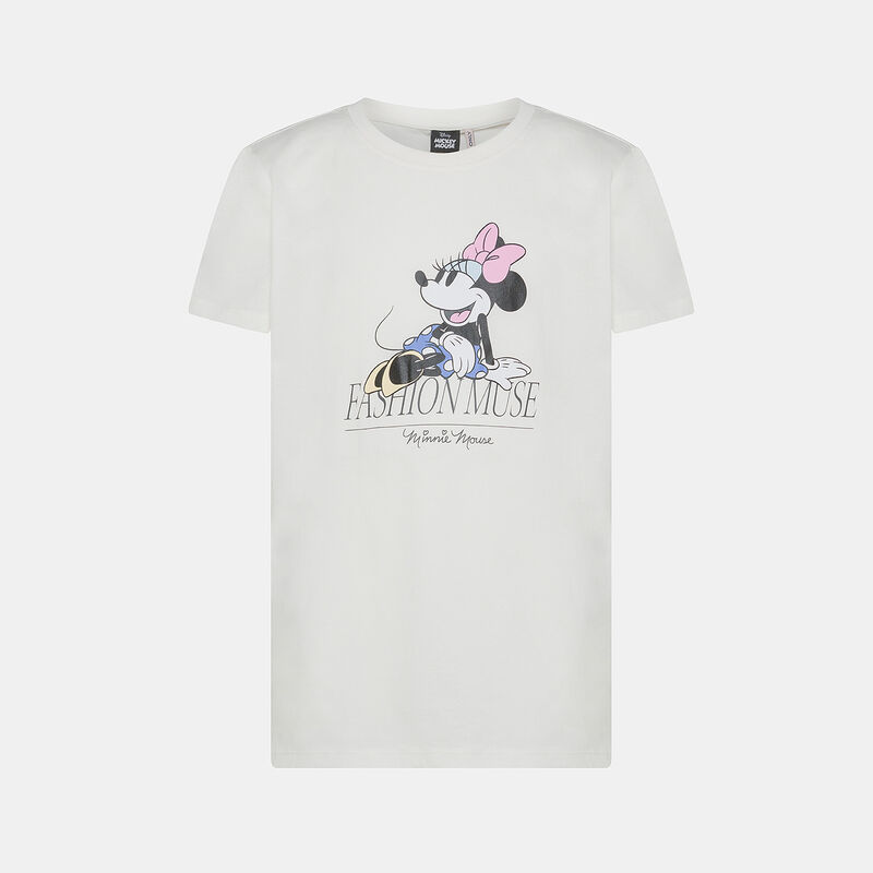 T-shirt Only Minnie Mouse ragazzi, bianco/multicolor