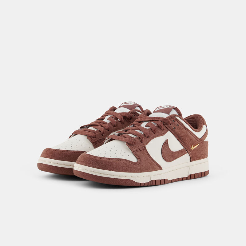 Nike Dunk Low Red Sepia Gold Mini Swoosh (W), marrone/beige/oro