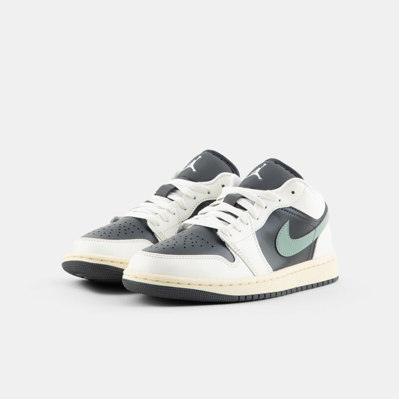 Air Jordan 1 Low Jade Smoke (W), beige/grigio/verde