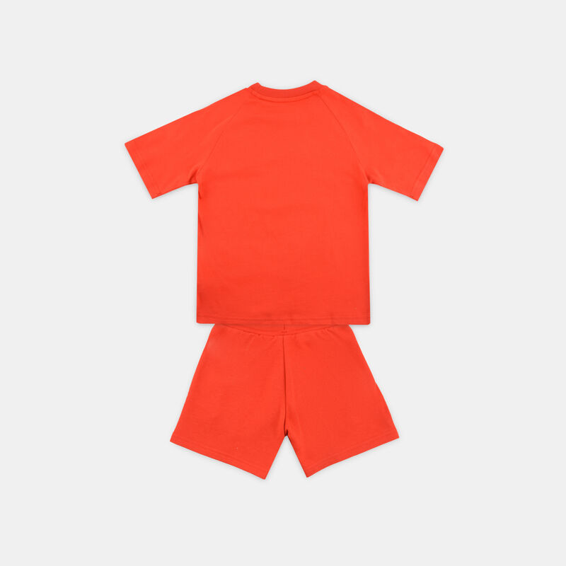 Completo adidas Trefoil bambini, rosso