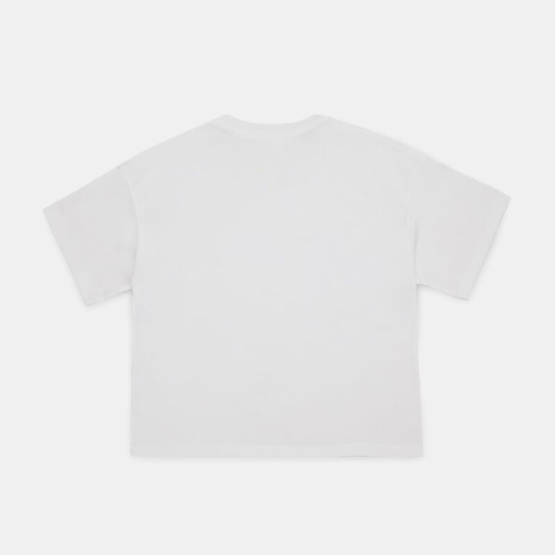 T-shirt Nike Sportswear Essential ragazzi, bianco/nero