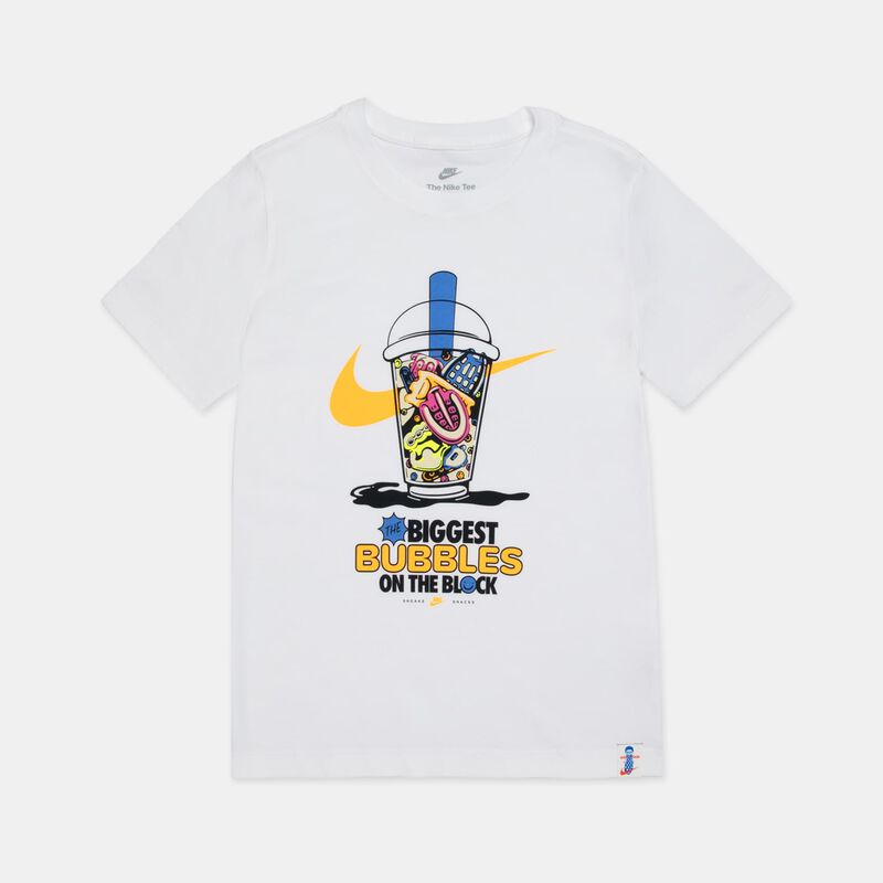 T-shirt Nike Sportswear ragazzi, bianco/multicolor