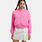 Felpa con zip Nike Sportswear Chill Terry, rosa/bianco