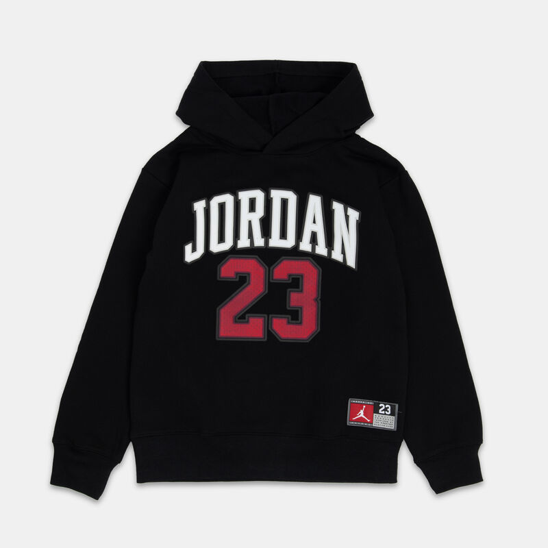 Felpa Jordan MJ 23 ragazzi, nero/rosso/bianco