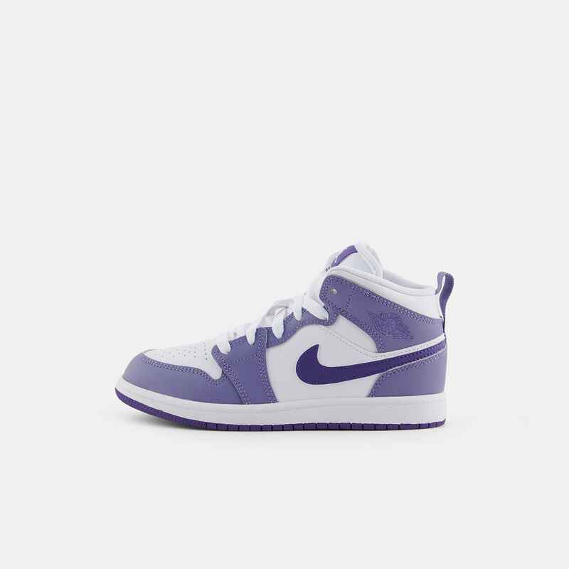 Air Jordan 1 Mid (PS), viola/bianco