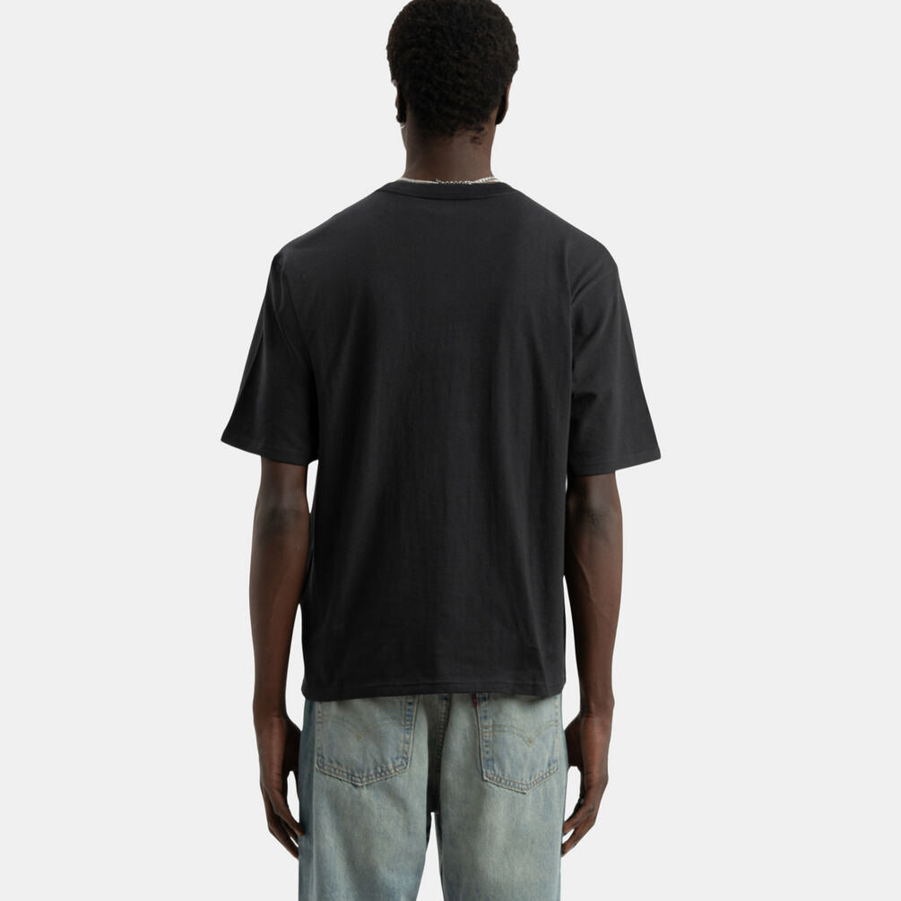 T-shirt Levi's Half-sleeve Pocket, nero/rosso