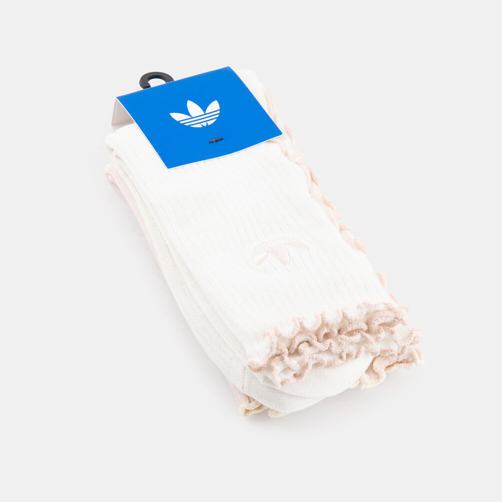 Calzini adidas Ruffle (2 paia), rosa/beige