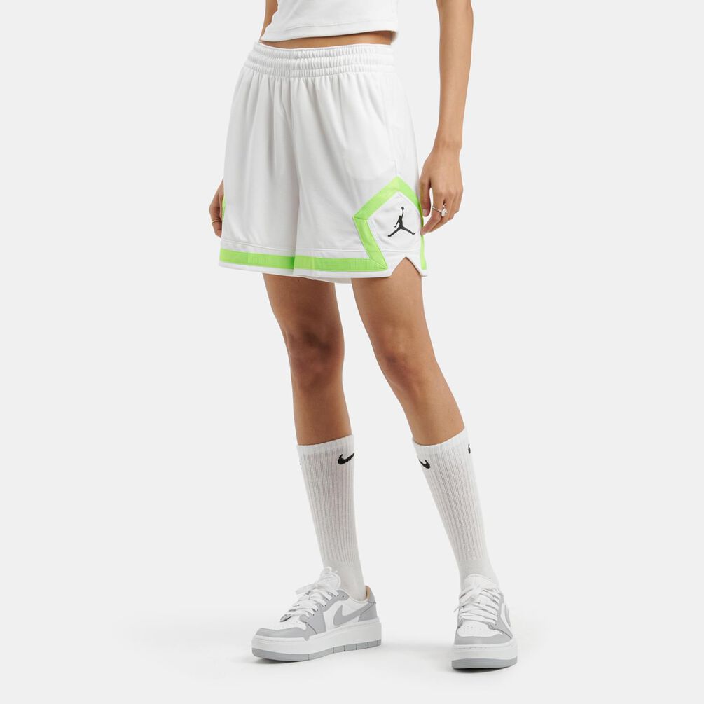 Short Jordan Diamond, bianco/verde/nero
