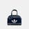 Borsa adidas adicolor Mini Bowling, blu/bianco