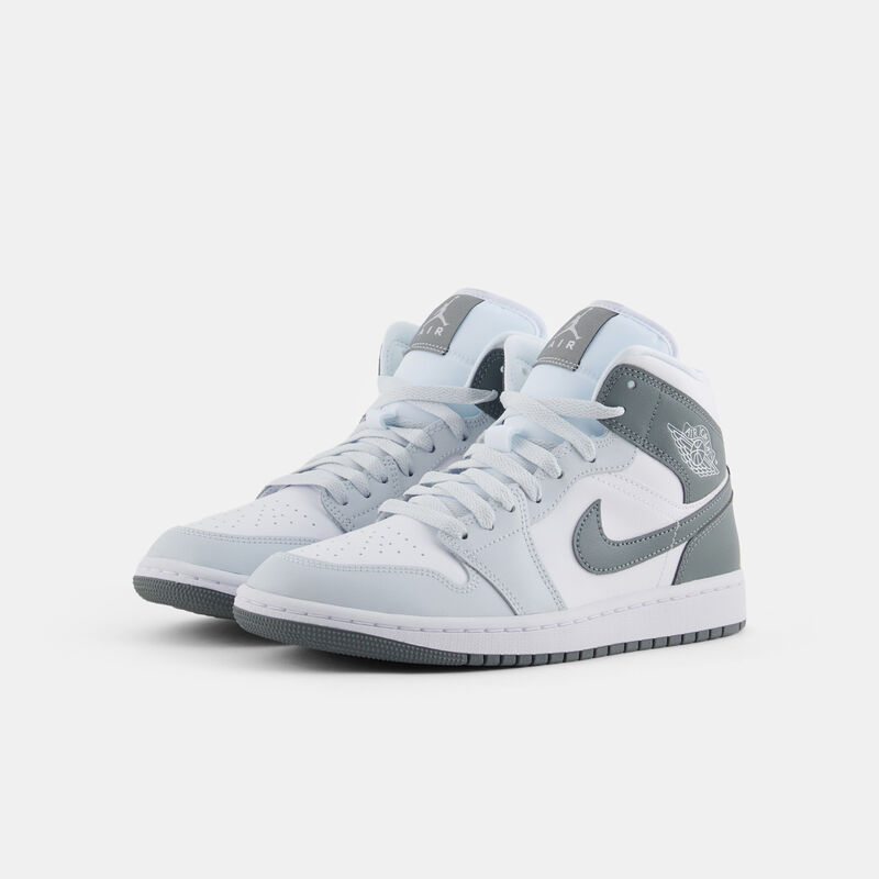 Air Jordan 1 Mid White Smoke Grey (W), grigio/bianco