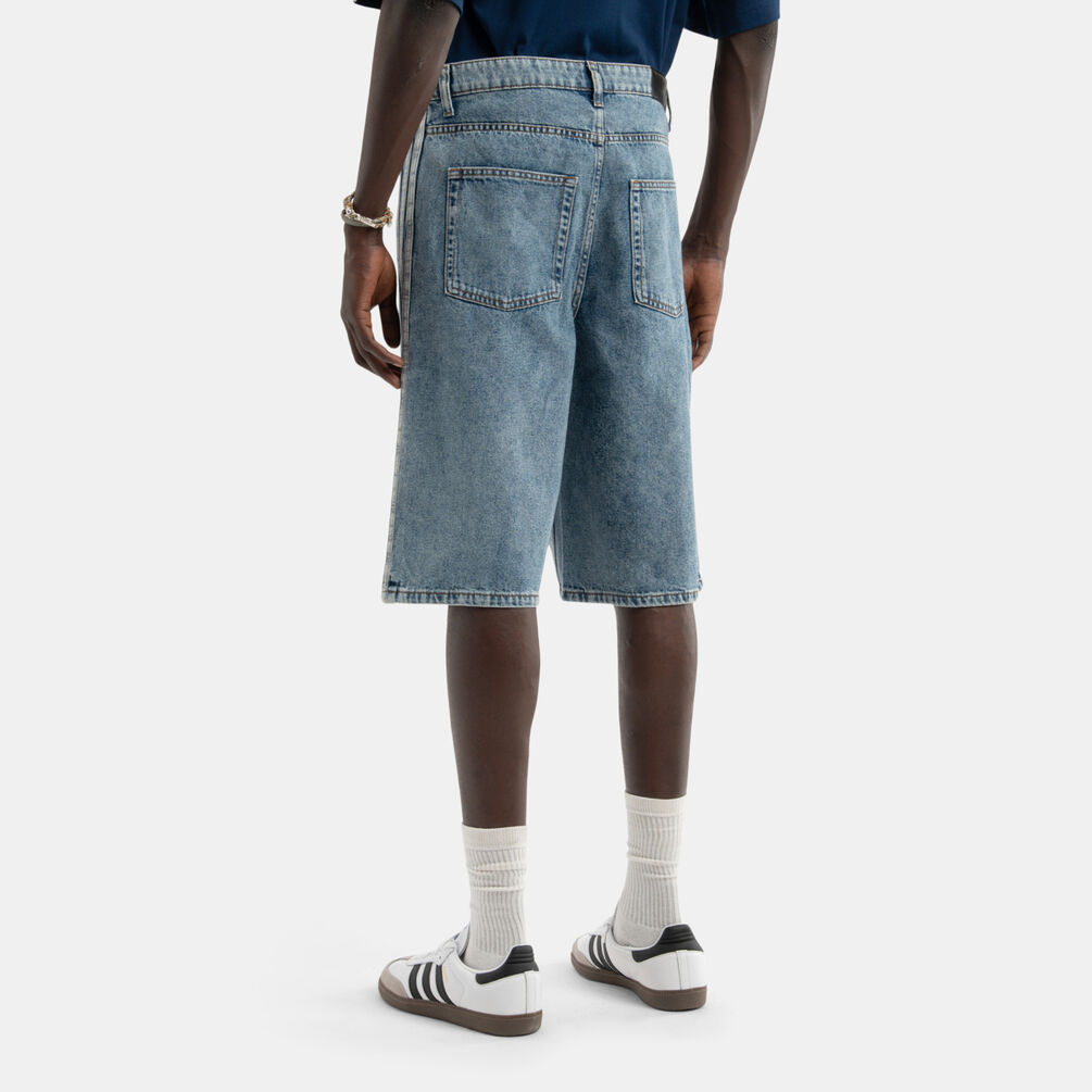 Jorts adidas adicolor Denim Firebird, azzurro