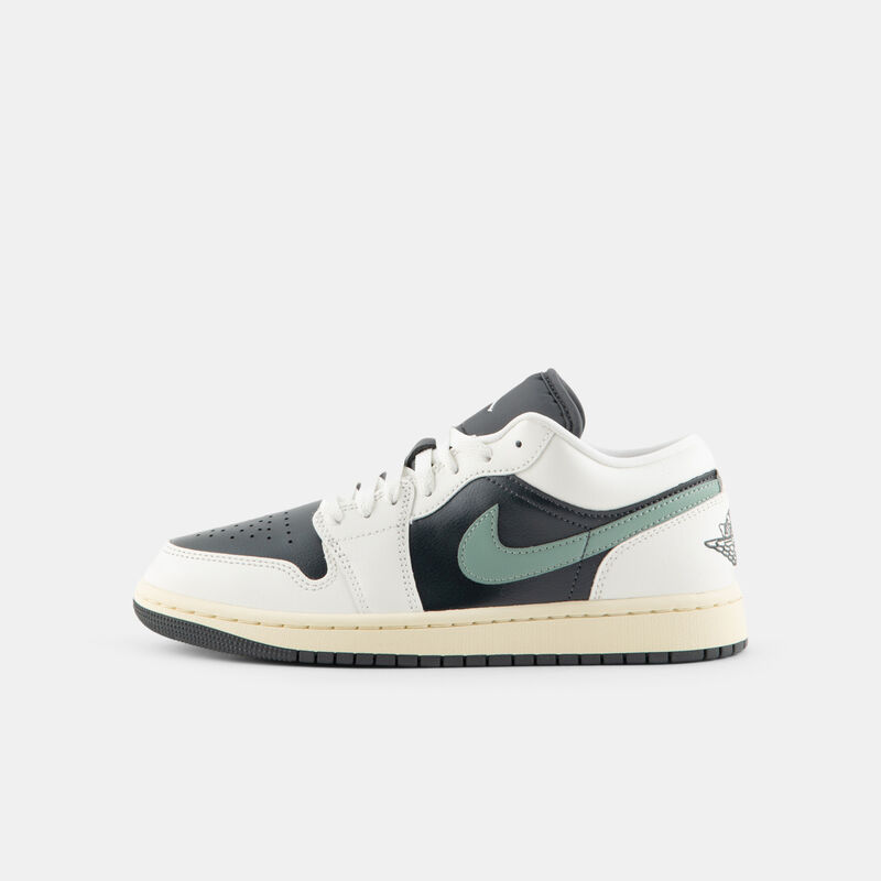 Air Jordan 1 Low Jade Smoke (W), beige/grigio/verde