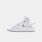 Air Jordan 1 Mid SE Crinkled Chrome (W), argento/bianco