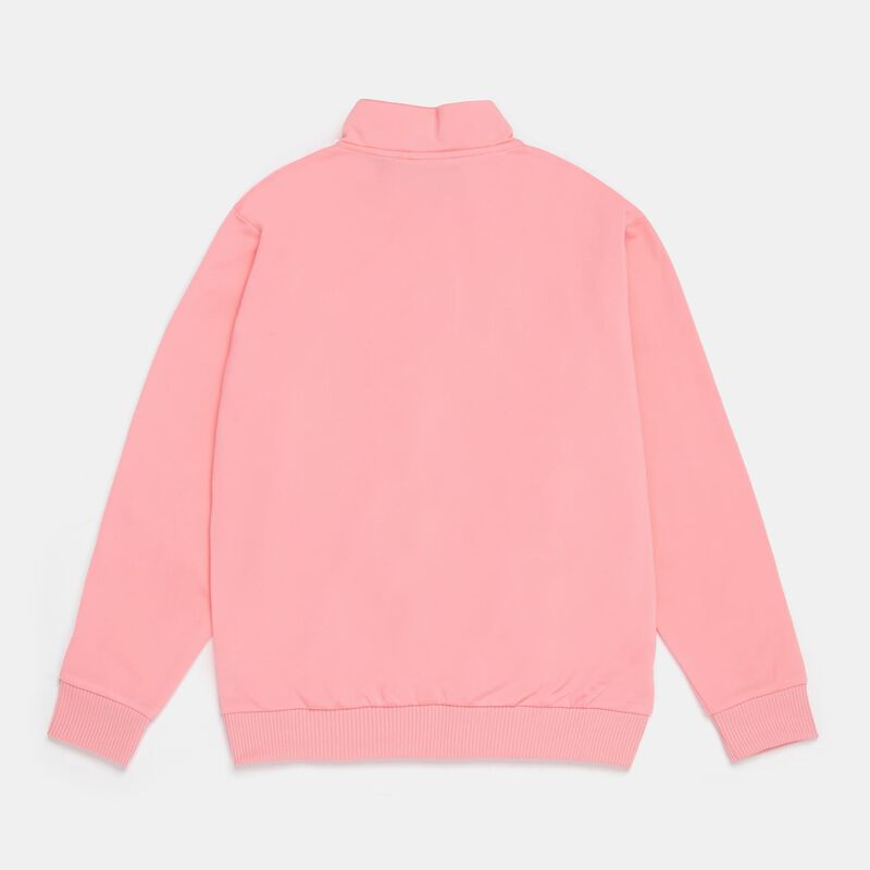 Felpa con zip adidas adicolor Firebird ragazzi, rosa/bianco
