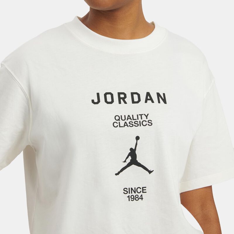 T-shirt Jordan Girlfriend, beige/nero