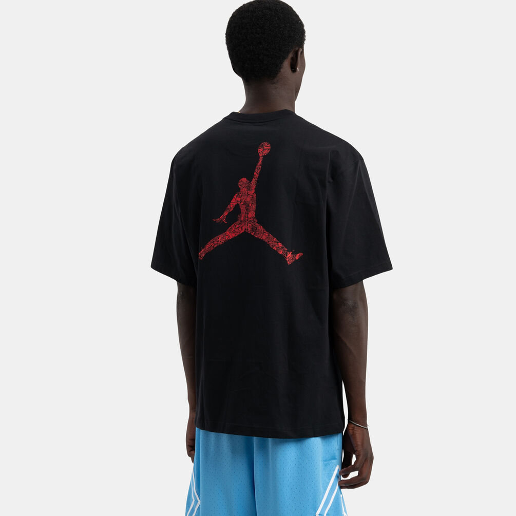 T-shirt Jordan Brooklyn, nero/rosso
