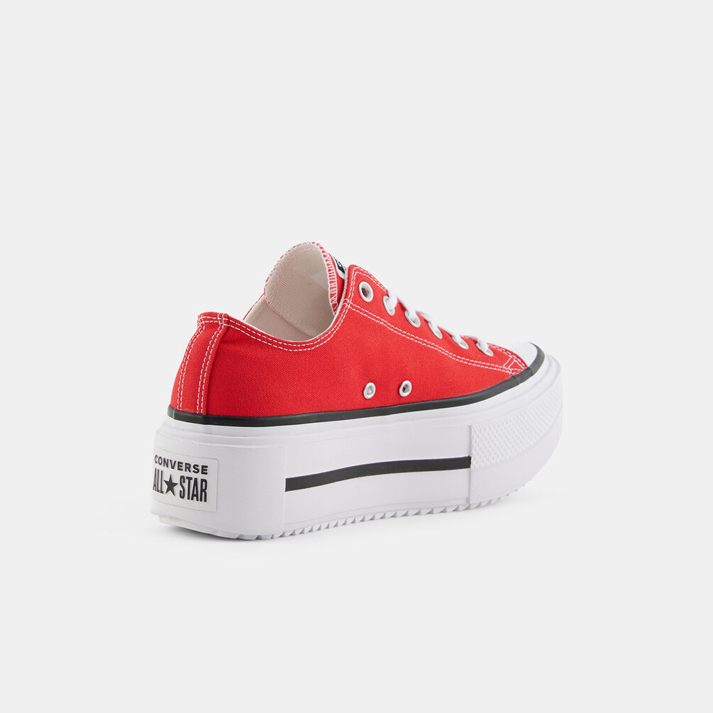 Converse Chuck Taylor All Star Lift Double Stack Platform, rosso/bianco