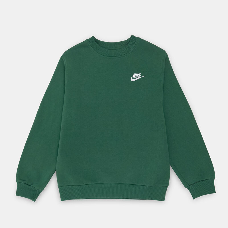 Felpa Nike Sportswear Club ragazzi, verde/bianco