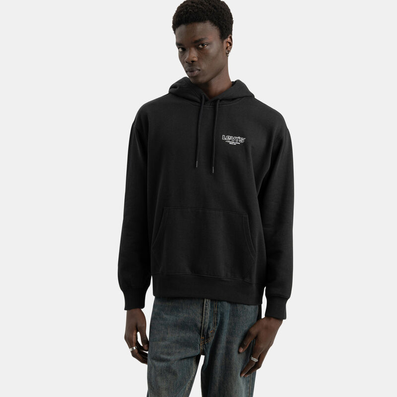 Felpa Levi's Relaxed Graphic, nero/bianco