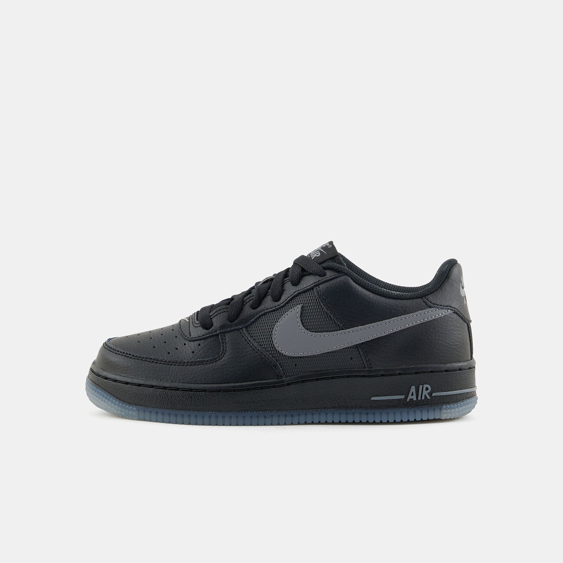 Nike Air Force 1 (GS), nero/grigio