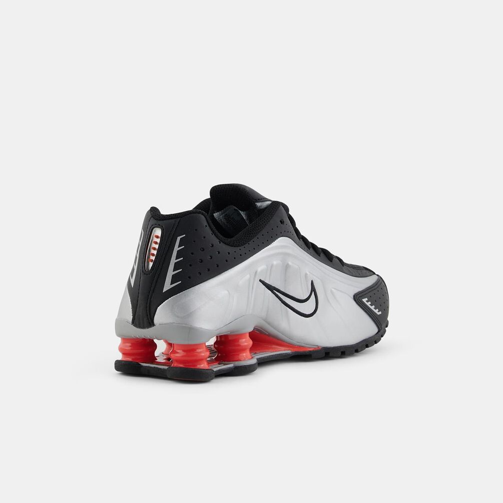 Nike Shox R4 (GS), argento/nero/rosso