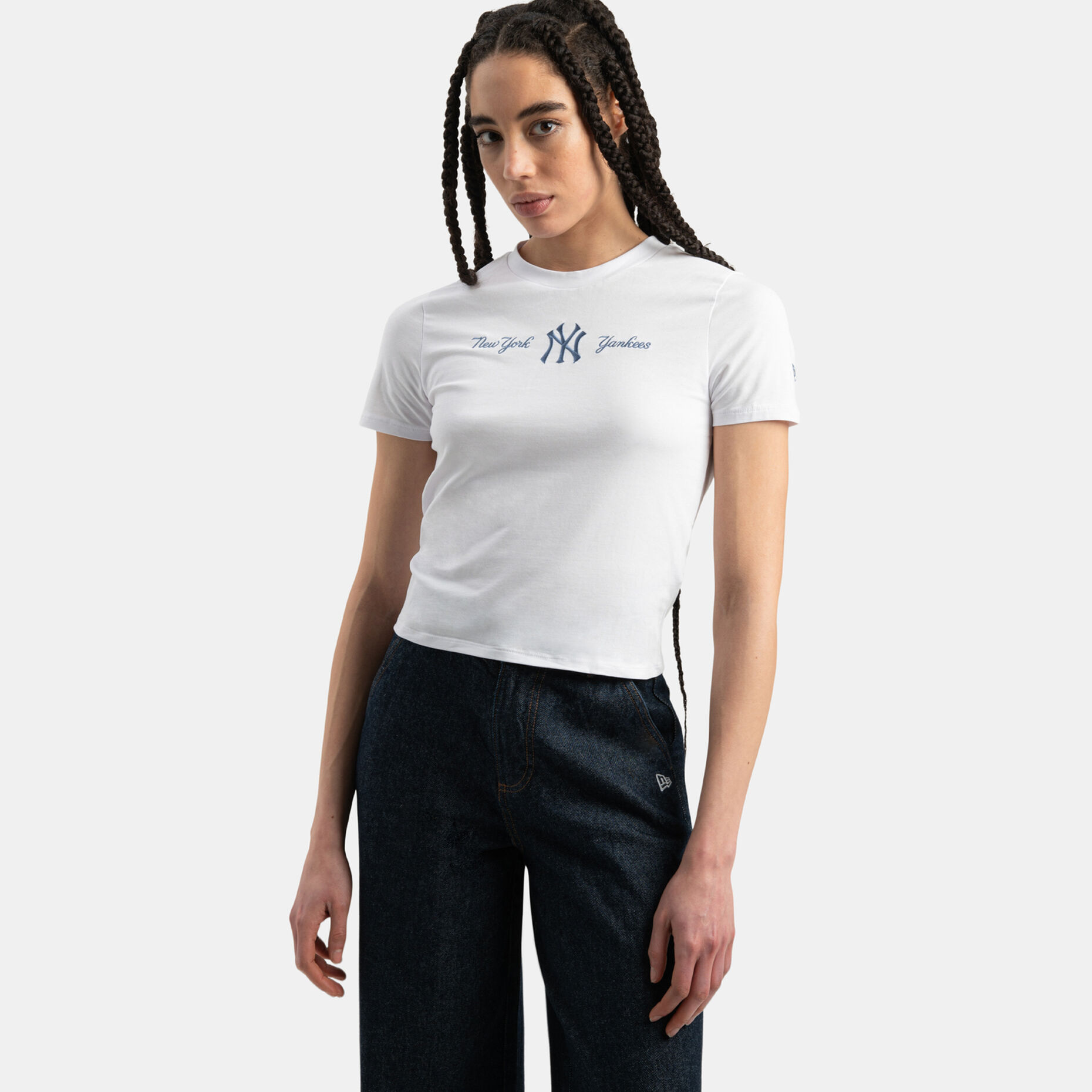 T-shirt New Era New York Yankees MLB SMU, bianco/azzurro
