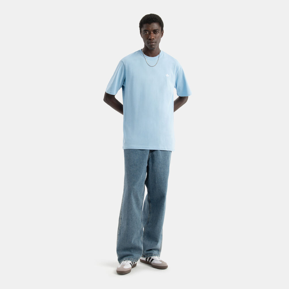 T-shirt adidas Trefoil Essentials, azzurro/bianco