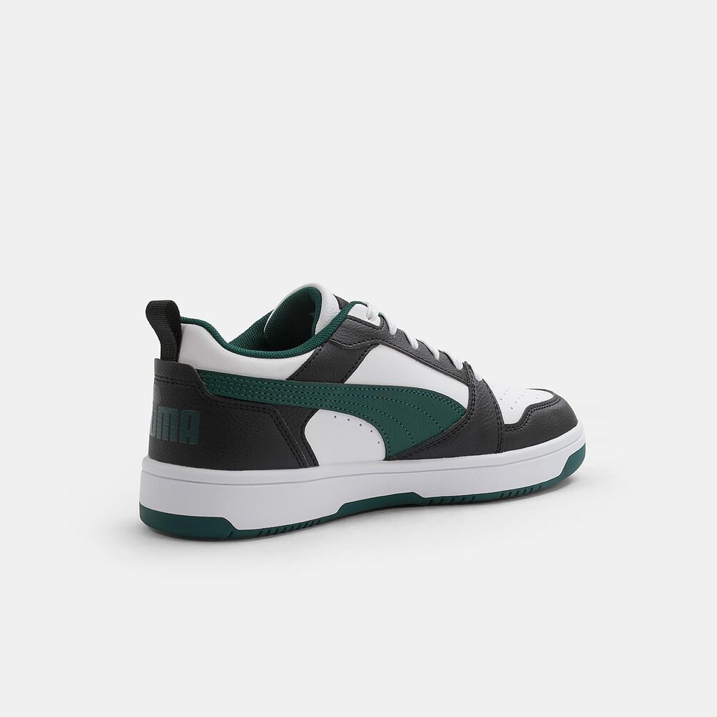 Puma Rebound V6 Lo, Bianco/nero/verde