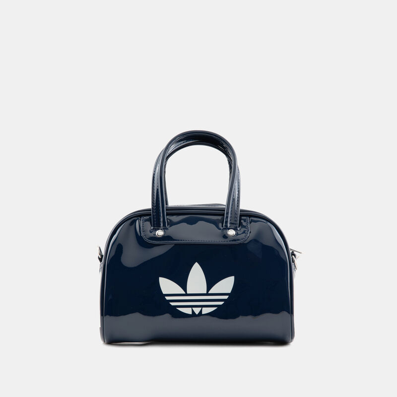 Borsa adidas adicolor Mini Bowling, blu/bianco